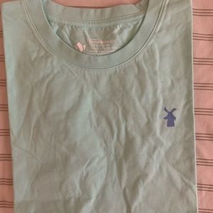 Dutch bros simple light blue tee